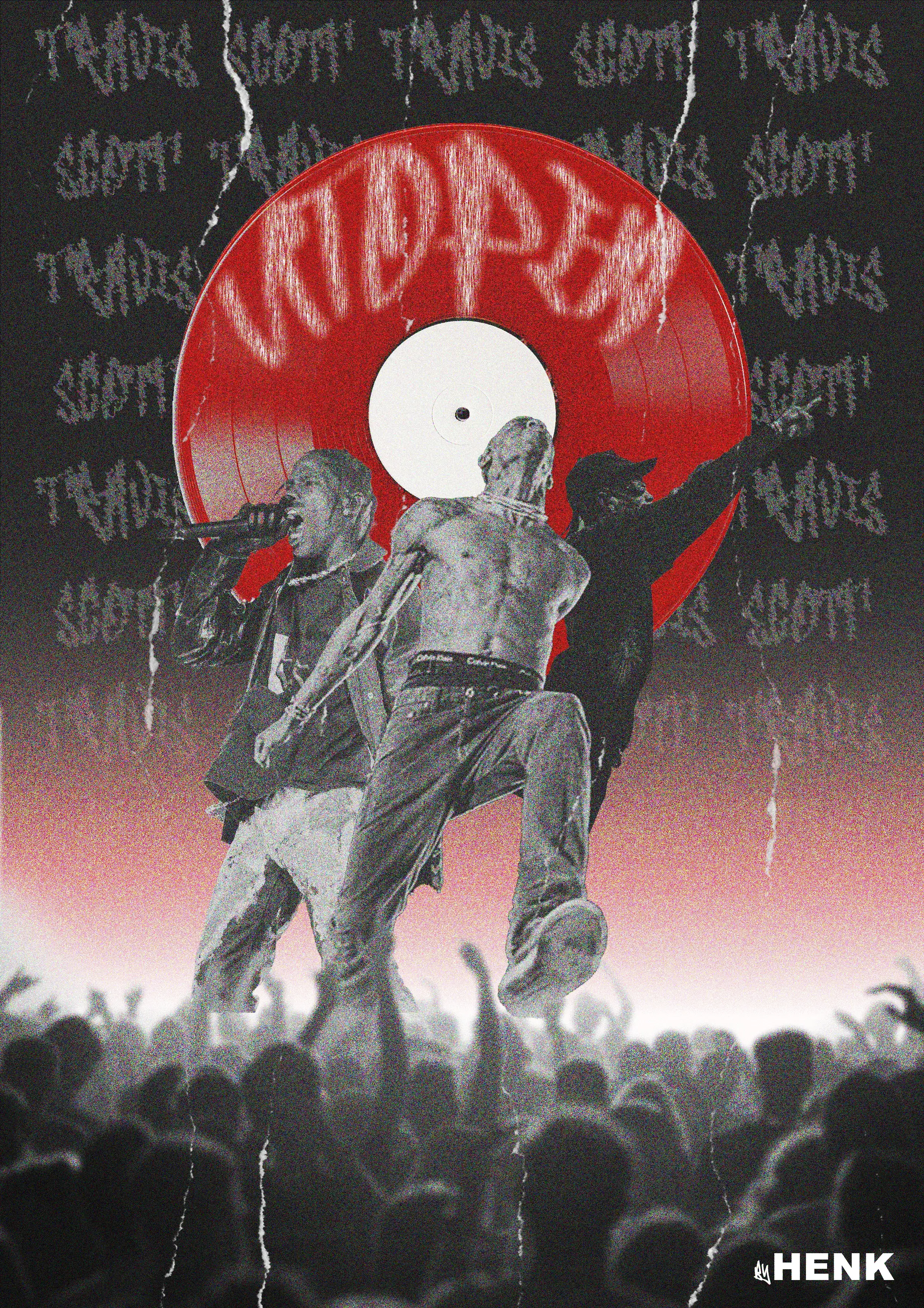 Travis Scott fan design poster